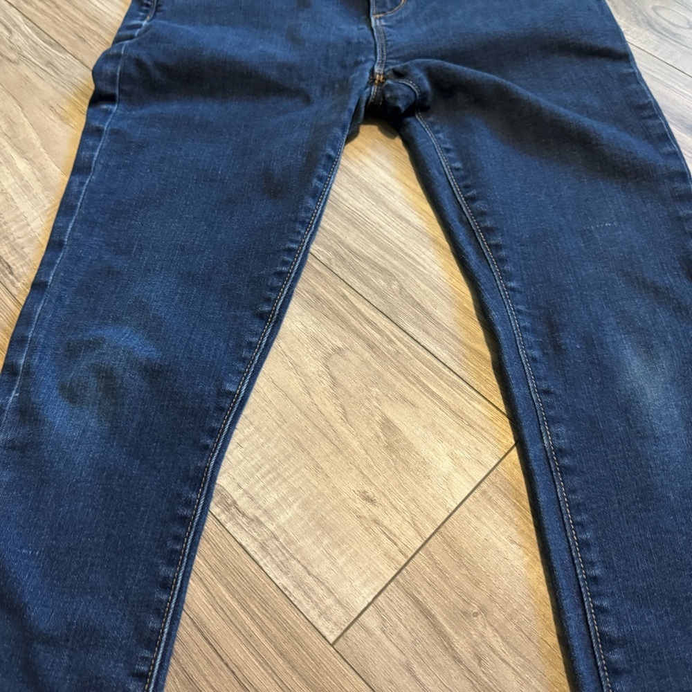 Dark Blue Women's Jeans Ann Taylor LOFT skinny ankle. Size 2 petite - Picture 4 of 7